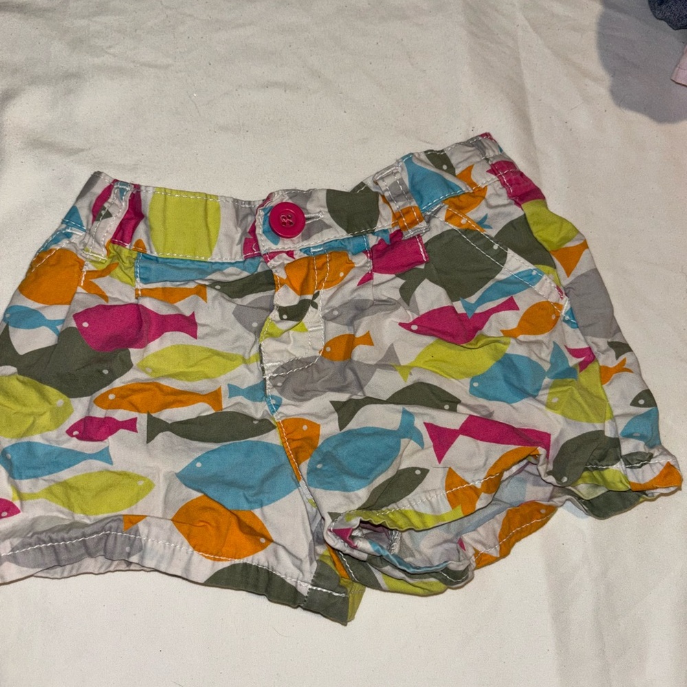 Eclectic Pink and Orange Patchwork Shorts